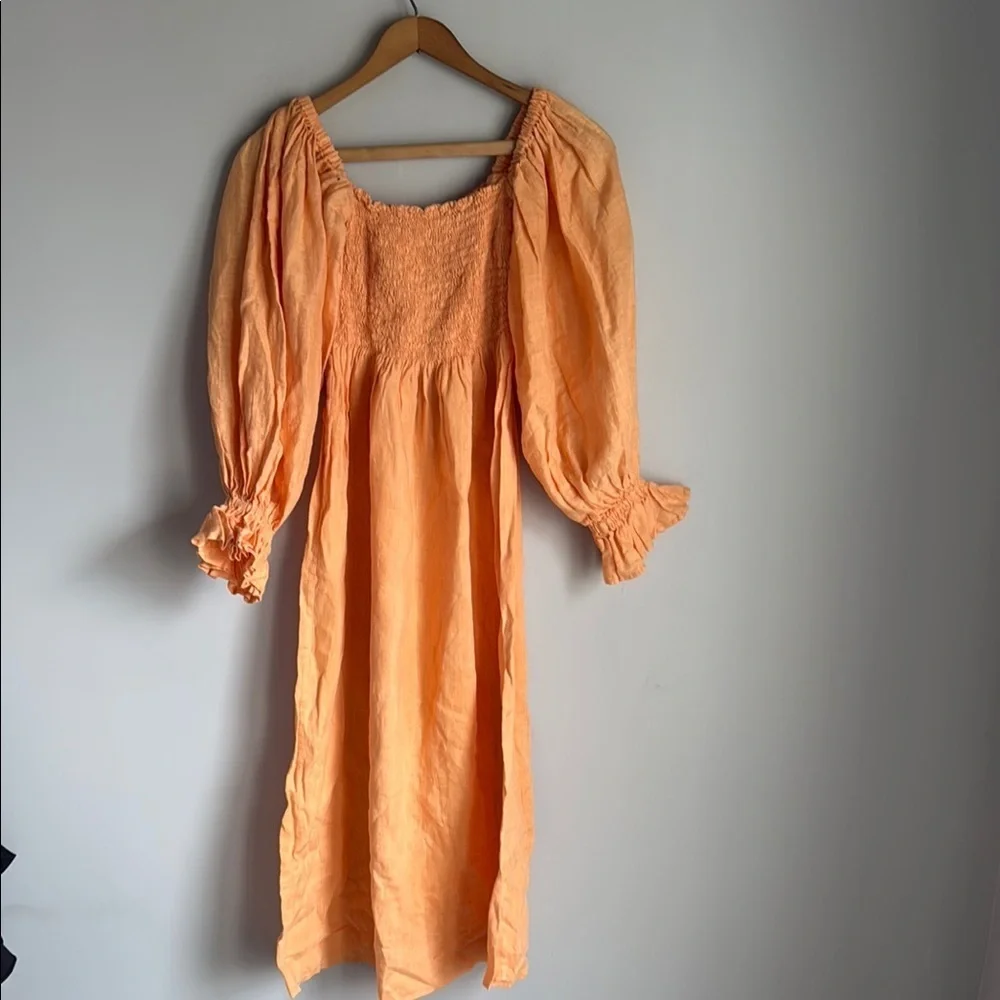Sleeper Atlanta Linen Dress Medium - Picture 4 of 14